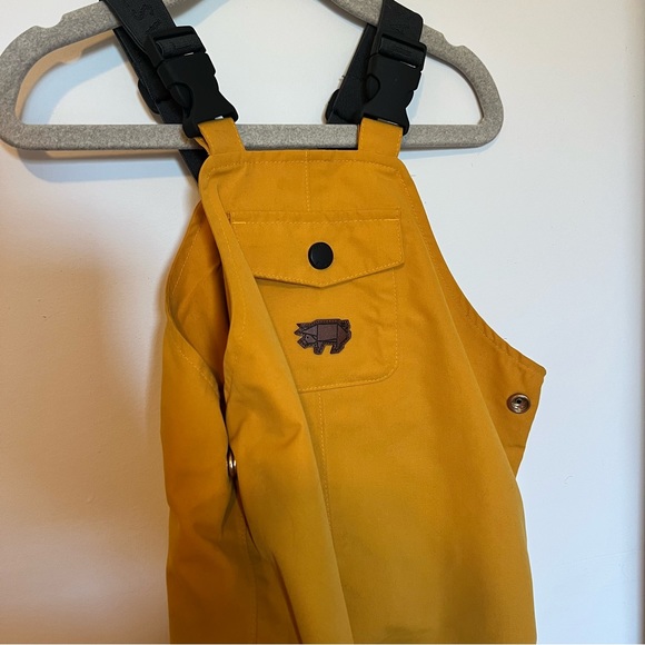 Toastie Kids Fisherman Yellow Waterproof Dungarees - Picture 2 of 9